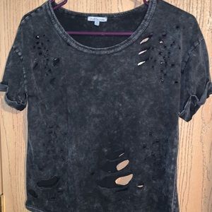 Distressed tee